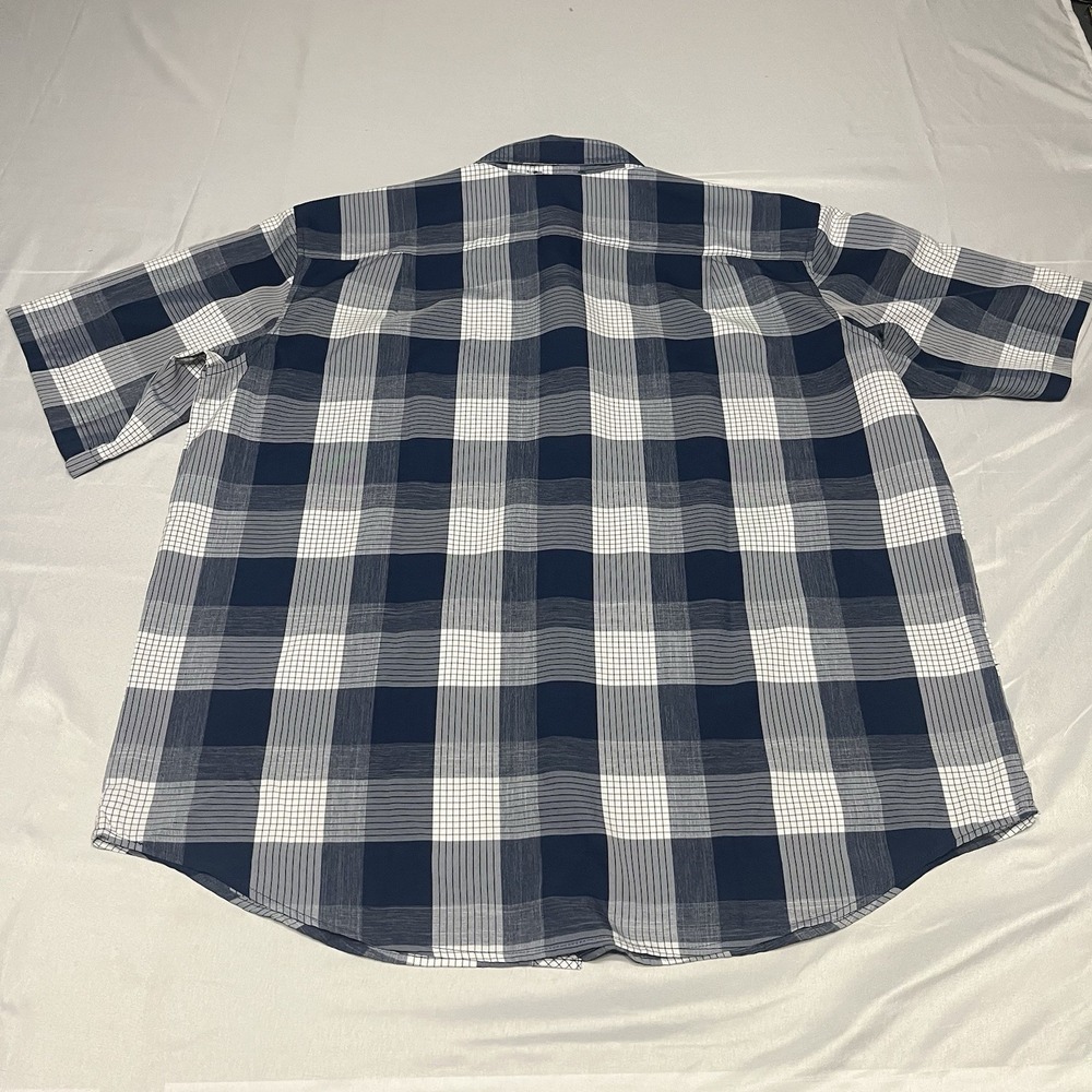Orvis Fishing Shirt Mens Size 2XL Blue Plaid Outdoors Hiking Performance Stretch - Picture 2 of 6